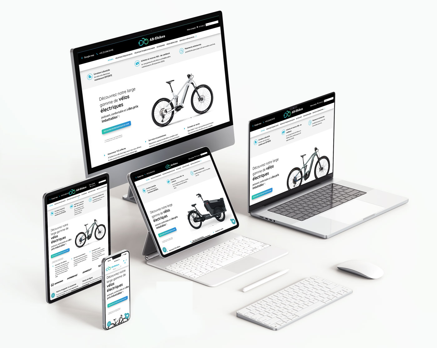 Création de site vitrine, Boutique en ligne ou demandes spécifiques