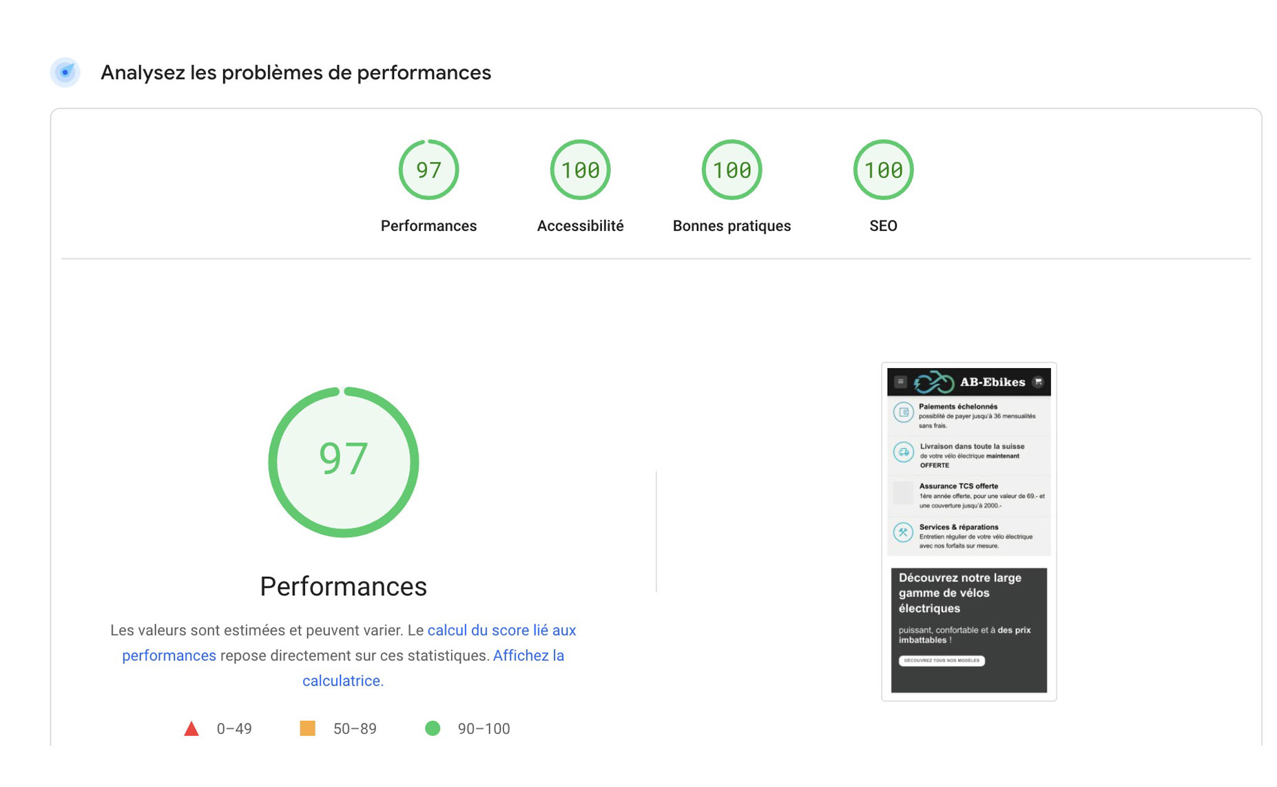 google page speed